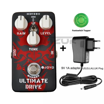 

Hot ! JOYO JF-02 Ultimate Drive Guitar Effect Pedal With 9V1A adapter and Footswitch Topper Mini Guitar Pedal Guitar Accessories
