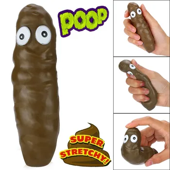 

Family leisure and entertainment adult Children Novelty Squeeze Turd Stretchy Poo Stress Relief Squeeze Hand Toy Prank Poop H4