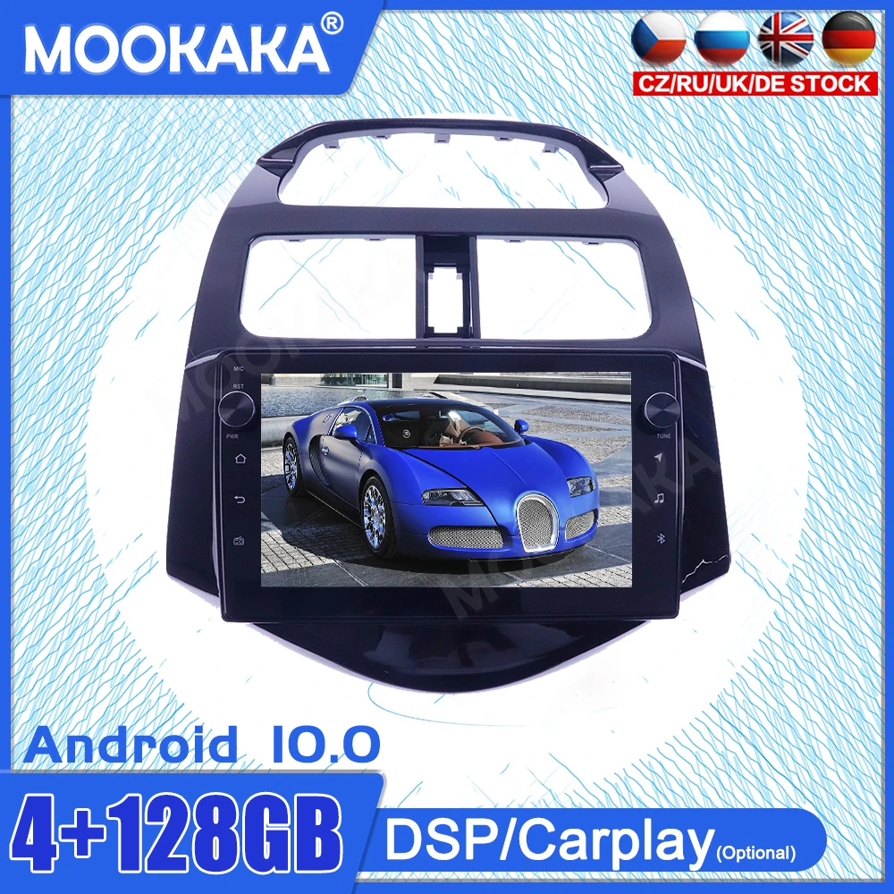 

4 + 128 ГБ Android 10 сенсорный экран для Chevrolet Spark2010-2014 Автомобильный GPS IPS мультимедийный проигрыватель Тесла головное устройство аудио Радио Навигация