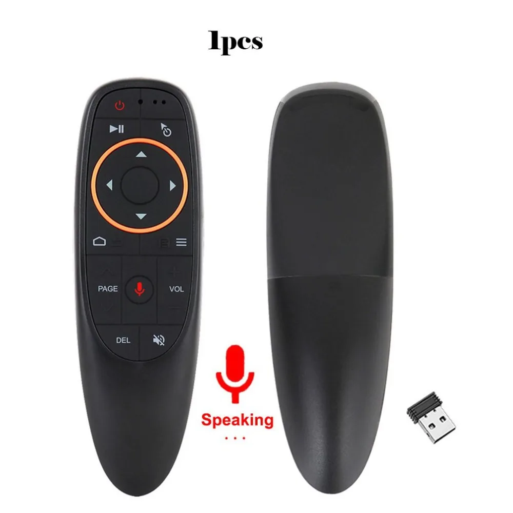Голосовой пульт дистанционного управления 2,4G беспроводной Air mouse Микрофон гироскоп ИК обучение для Android tv Box T9 H96