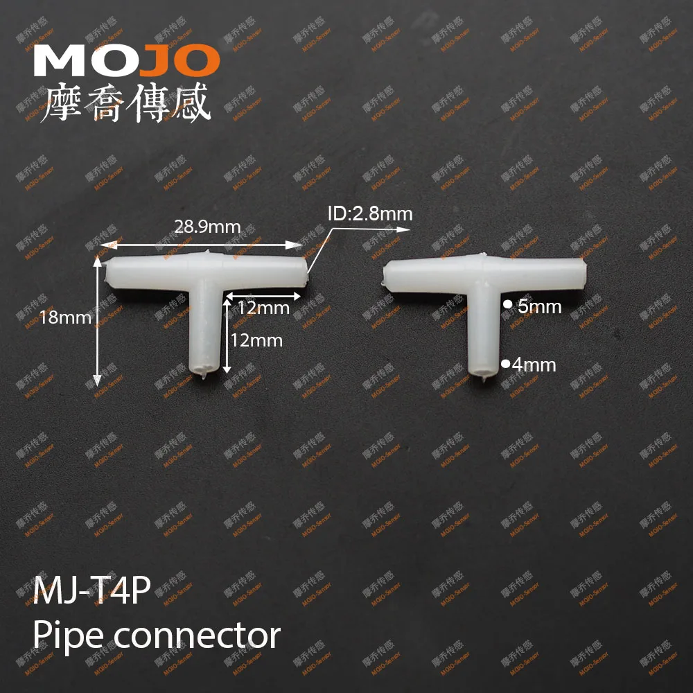 MJ-T4P(1000 шт./лот) тройник соединители труб 4 мм Трехходовой соединительный шланг