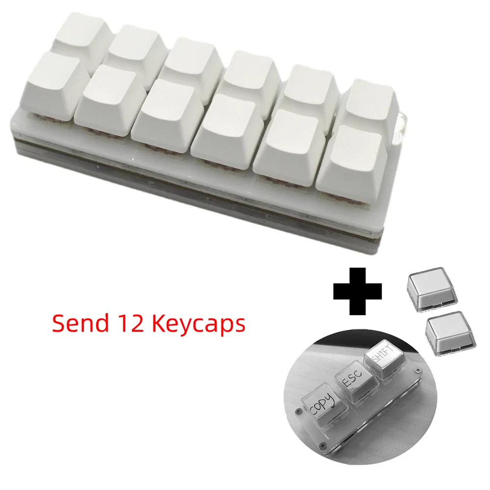 insluiten De layout Bemiddelen 12 Toetsen Mini Toetsenbord Usb Programmeerbare Toetsenbord Diy Custom  Gamer Keyboard Keycaps Duurzaam Gaming Tekening Mechanische Toetsenbord|Toetsenborden|  - AliExpress