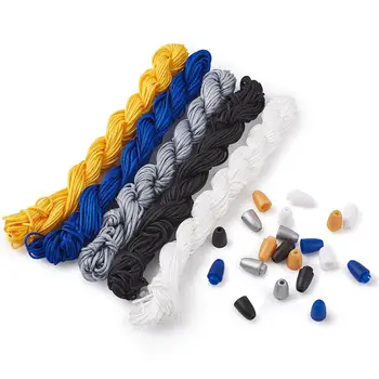 

1Set 5 Rolls Nylon Thread Cord and Plastic Breakaway Clasps Safety Clasp for DIY Necklace Bracelet Jewelry Making Mixed Color