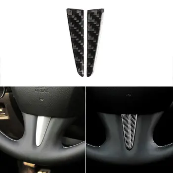 

1pcs Carbon Fiber Steering Wheel for Infiniti Q50 Q60 accessories Decorative Interior trim Car sticker 2013 To 2017