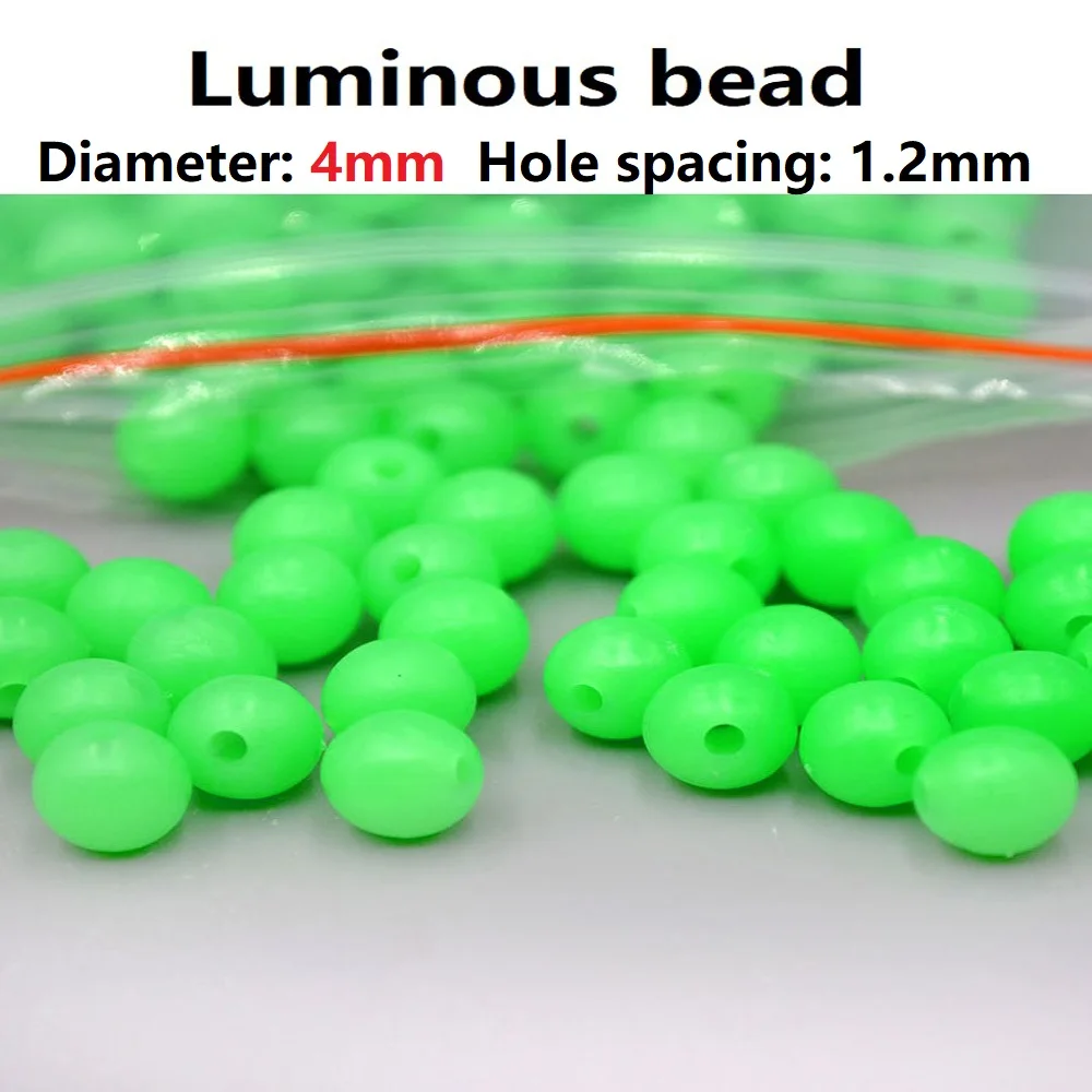 100pcs/lot Fish Eye/Luminous/laser Fishing Beads For DIY Treble Hook Lure Fishing Rigs Bass pesca Carp Fishing Tackle Accessorie