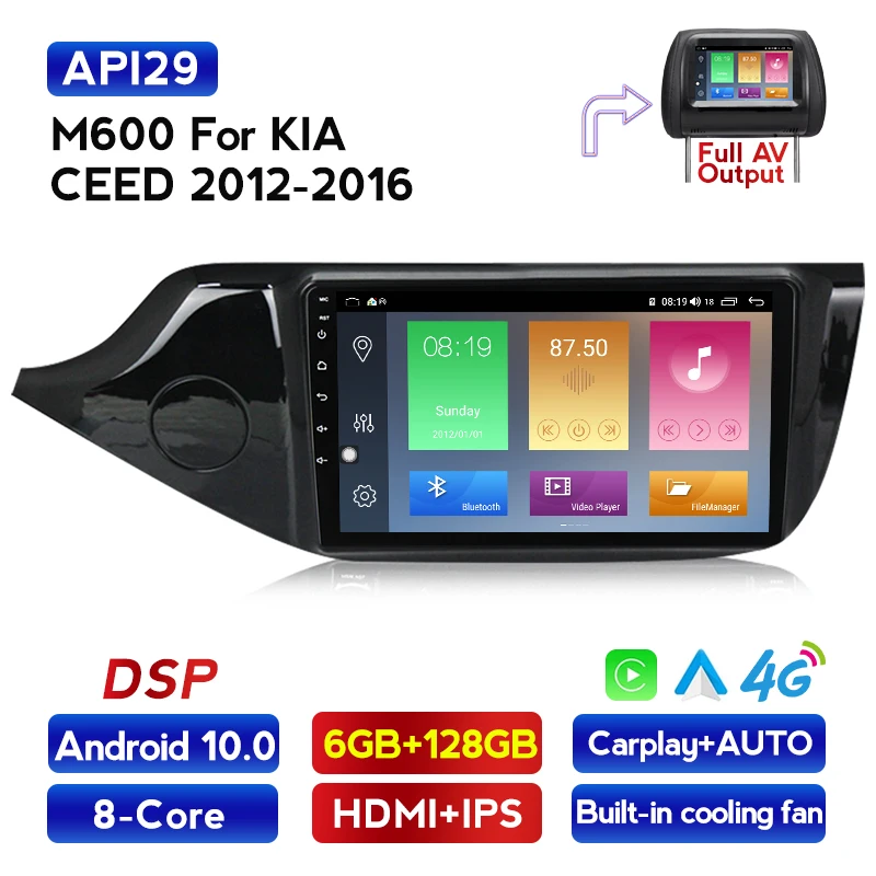 4G LTE IPS DSP Автомобильный GPS-навигатор для Kia ceed 2012 2013 2014 2015 2016 мультимедийный