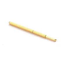 

100PCS / Package PA75-Q1 Small Round Head Gold-plated Spring Test Pin Needle Tube 1.02MM Length 16.5mm PCB Probe