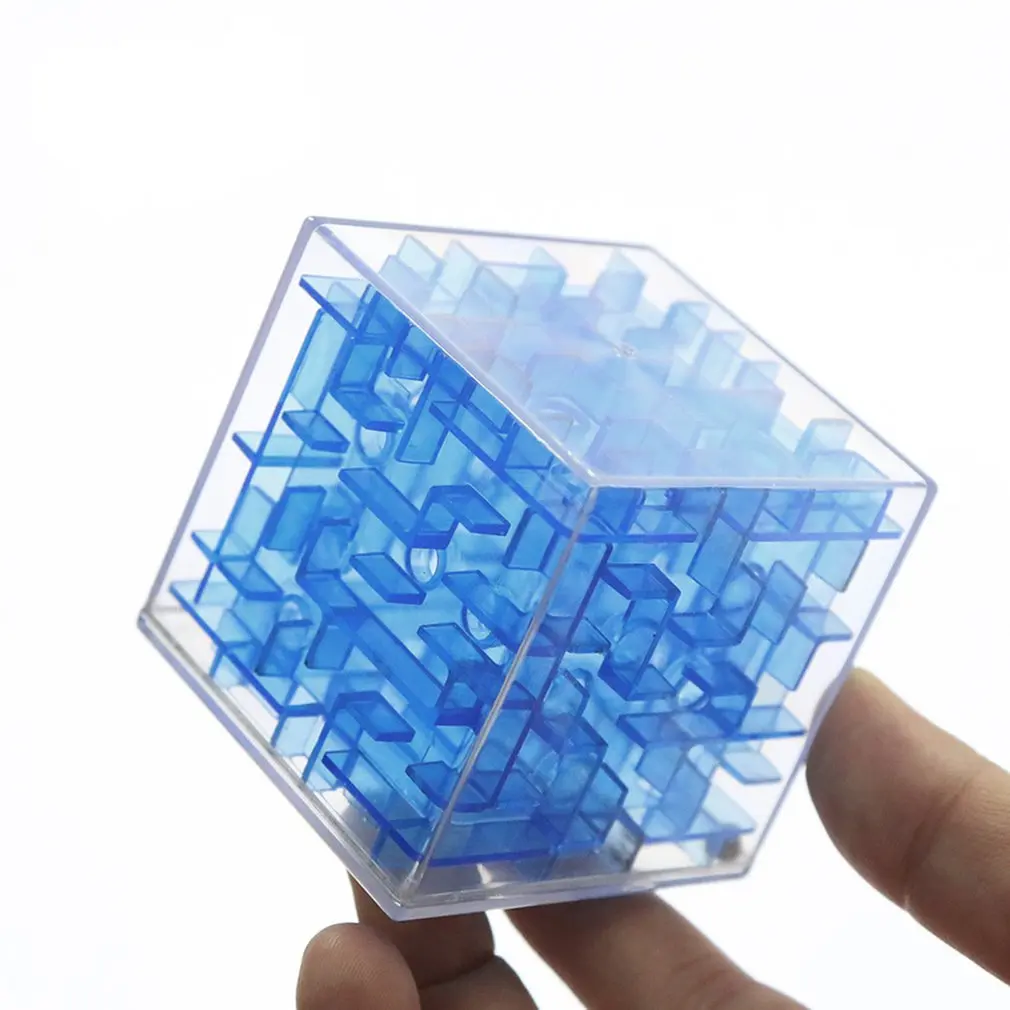 3D Мини скоростной куб лабиринт игрушка магический куб игра-головоломка трехмерный лабиринт катящийся шар Магические обучающие игрушки