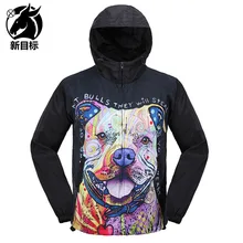 Национальный тренд стиль пальто 3D Граффити череп печать на молнии пары с капюшоном Быстросохнущий Тренч пальто мода