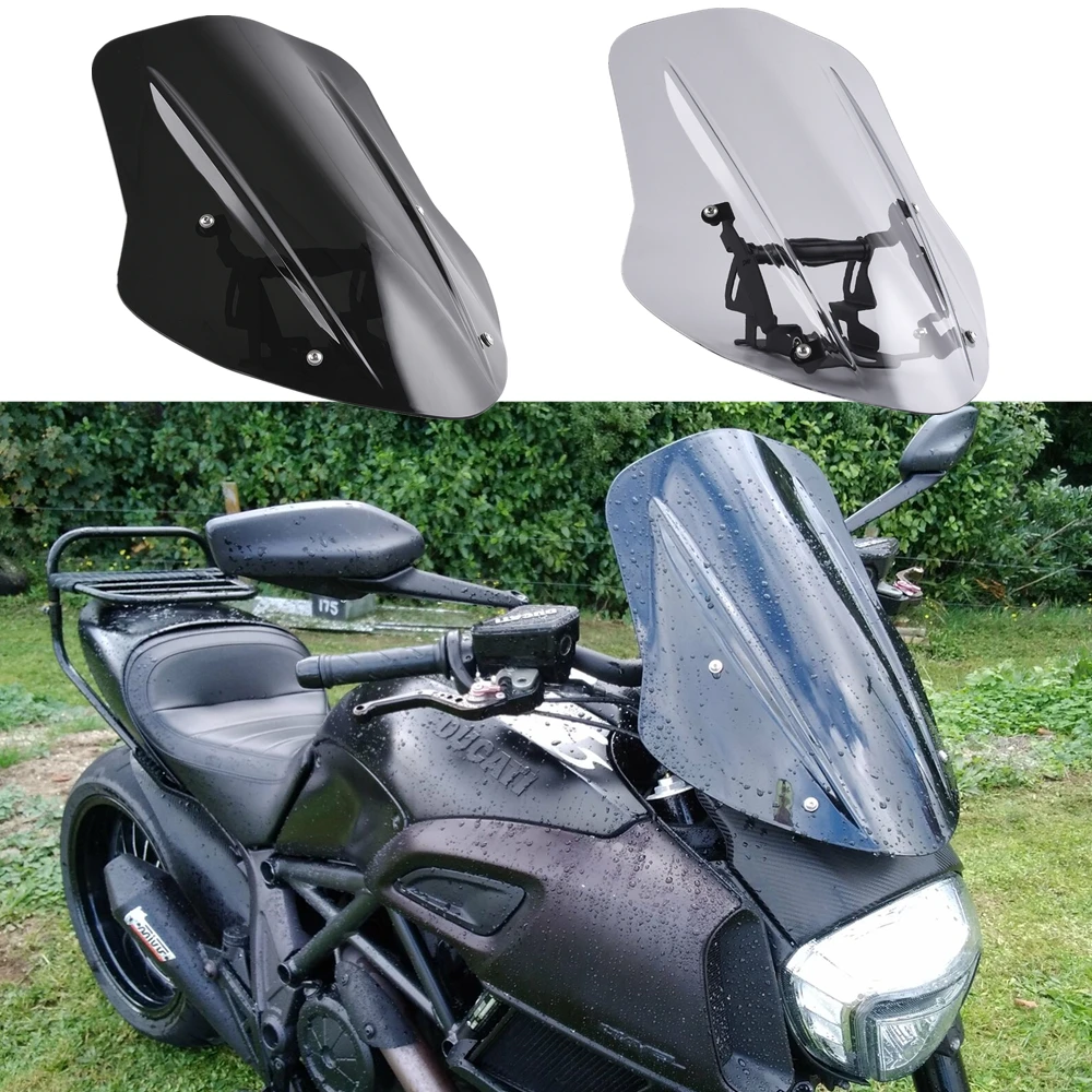 Ветрозащитная крышка Ducati Diavel для ветрового стекла 2014 2018 с монтажным кронштейном