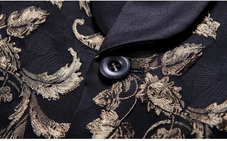 Plyesxale New Arrival Fashion Print Blazer For Men High Quality Shawl Collar Mens Blazers Casual Terno Masculino 5XL Q754