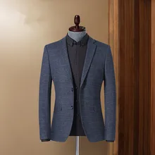 Blazers Chaqueta de pana para hombre, traje informal de negocios, chaqueta Formal de alta calidad, abrigo, Otoño e Invierno
