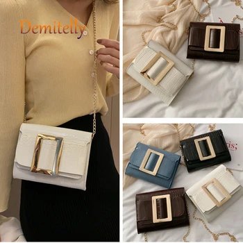 

Fashion Texture Square Lock Women's Small Square Bag New All-match Stone Pattern Ladies Shoulder Messenger Bag Tote Bag Wallet