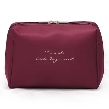 

Neceser 1 pcs Solid Color Cosmetic Bag Women Makeup Bag And Case Professional Travel Makeup Bag Organizer Kits Dropshipping 30