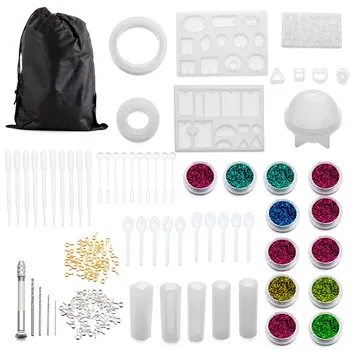

Silicone Mold Resin Silicone uv Resin Clay Epoxy Resin Casting Molds And Tools Set for Crafts Silicone Epoxy Jewelry DIY