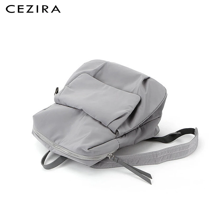 CEZIRA модный большой рюкзак для девочек, мягкий водонепроницаемый нейлоновый Женский Повседневный школьный ранец, Женская Повседневная сумка через плечо, женский рюкзак