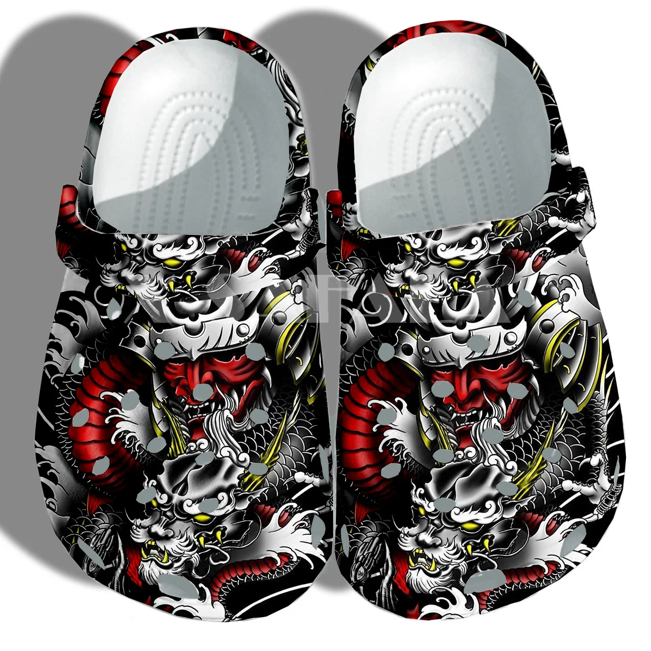 

Japan Ninja Warrior Tattoo Samurai Masks Beach Garden Clogs Slippers Summer Shoes Adult Men Women Lightweight Cool for Outdoor4
