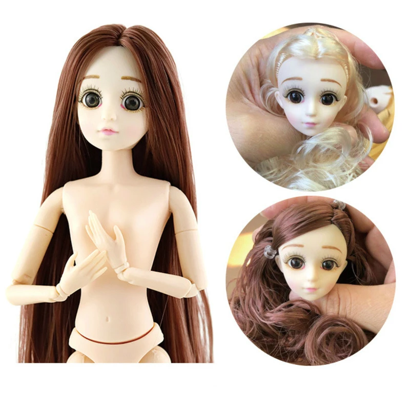 Мода 1/6 BJD куклы 13/20 шарнирная кукла с 3D глазами 30 см длинный парик волосы женские