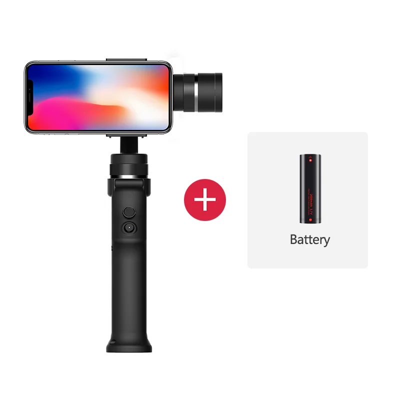 Standard Захват funsnap 3 оси ручной карданный стабилизатор Gimbal смартфон для Gopro Sjcam Xiaomi 4k Экшн камеры стабилизатор - Цвет: Standard