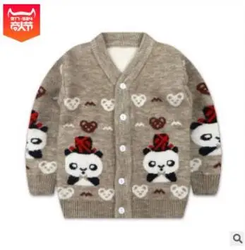 Корейский Детский свитер для мальчиков, кардиган для мальчиков, свитер, зимнее Детское пальто