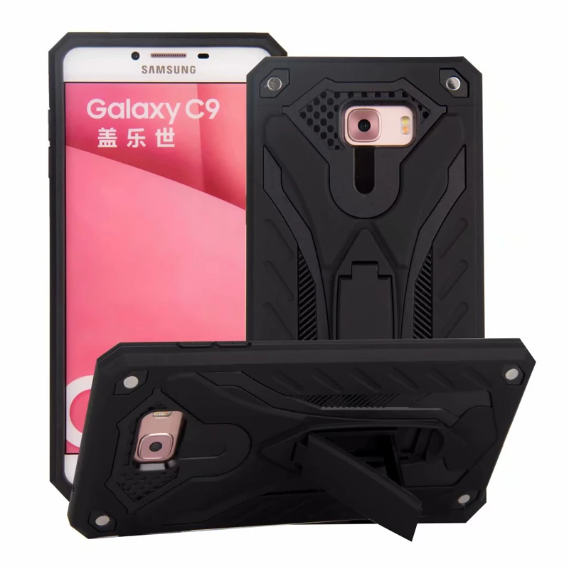 Чехол, чехол, чехол для samsung Galaxy c10 Plus C9 Pro edge TPU armor защита от падения Автономный Кронштейн, чехол для телефона