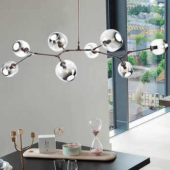 

Vintage Loft Industrial Pendant Lights Shade Luminaire Suspendu Nordic Pendant Lamp Hanglamp Stair Dining Room Glass Black Gold