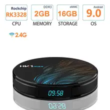 Android 9.0 Smart TV Box Iptv Box 2.4G Wifi RK3328 Quad-Core 2G 16G Set Top Box lettore multimediale Android TV ricevitori Video