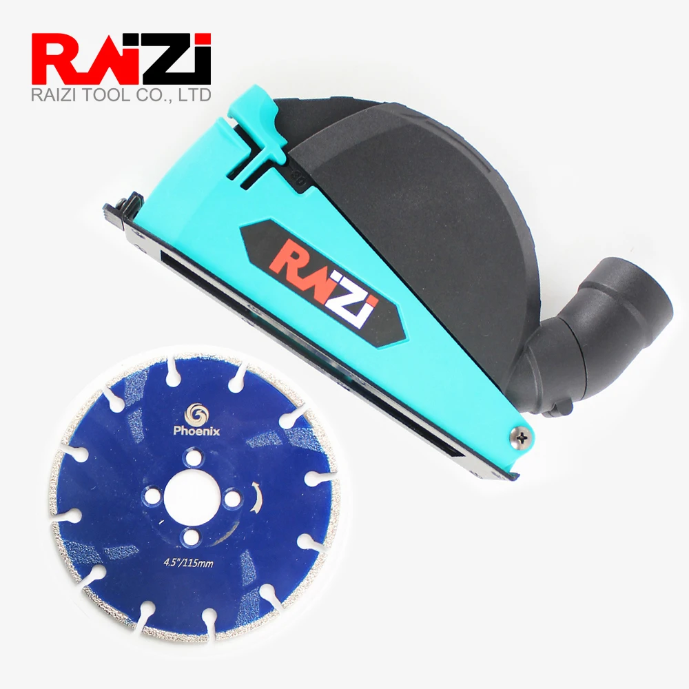 

Raizi 4.5Inch/115mm Electroplated Marble Cutting Disc With 5Inch/125 mm Diamond Saw Blade Dust Shroud Dust Collector Attachment
