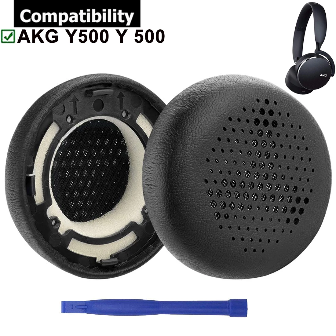 Replacement Earpads Ear Pads Cover Muffs Repair Parts for AKG Y500 Y 500 On Ear Wireless Headsets Headphones - AliExpress