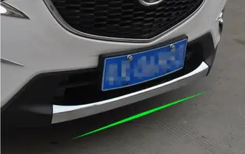 

FIT FOR 2012-2016 mazda CX-5 CX5 CHROME FRONT LOWER BUMPER LIP GRILL COVER INSERT PROTECTOR MOLDING TRIM GRILLE GARNISH GUARD