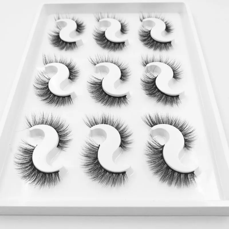 Новинка 9 пар 3D норковые ресницы натуральные накладные драматический объем