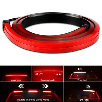 

Universal 35Inch 12V Car LED Rear 3rd Brake Light Lamp Strip Driving Flowing Light Turn Signal Red Flexible IP68 Accessories
