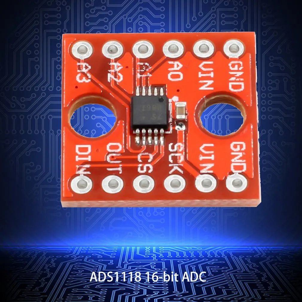 ADS1118 16-bit Analog-to-digital Converter Adc Spi Communication Module Development Board Exquisitely Designed Durable ADS1118 16-bit Analog-to-digital Converter Adc Spi Communication Module Development Board Exquisitely Designed Durable