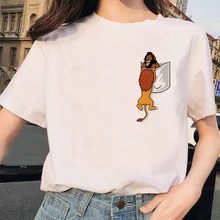 Hakuna Matata Woman Tshirt Cartoon Graphic Printed Ladies T Shirt Hip Hop Women Shirts Summer Top Streetwear Female Clothing