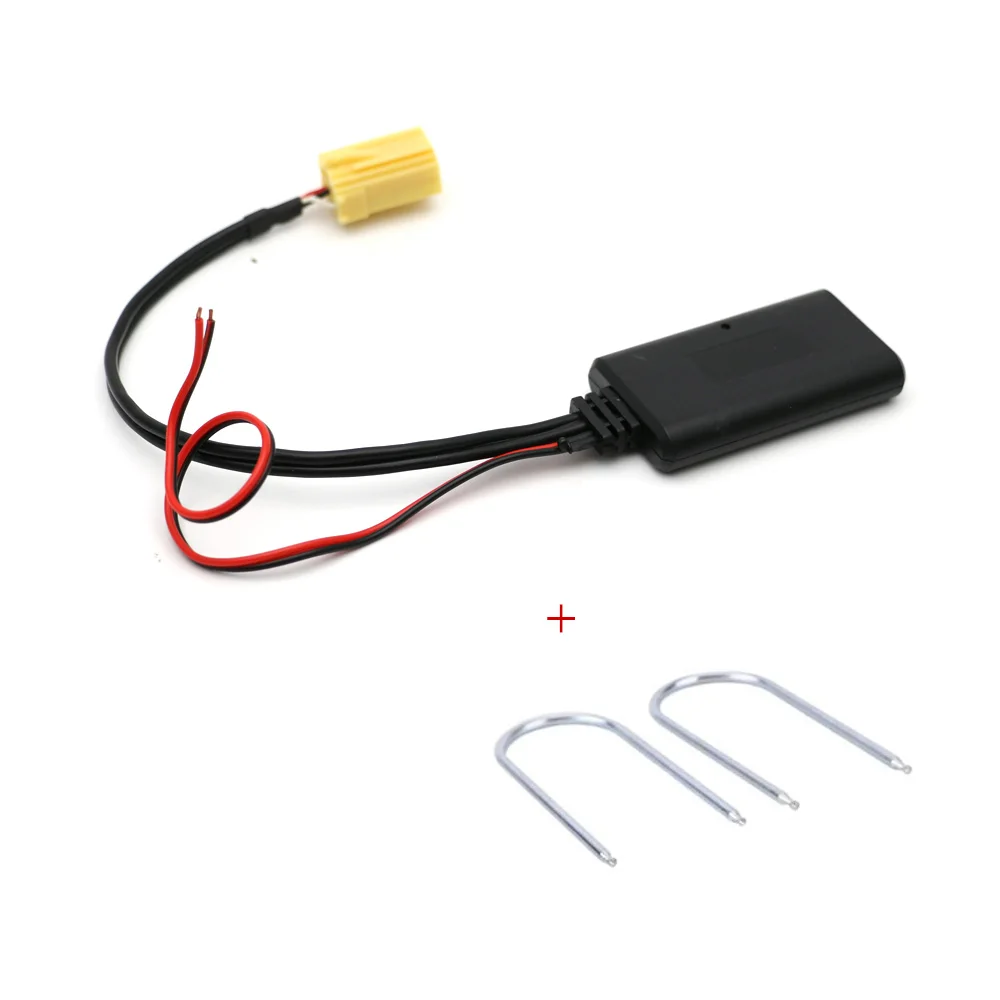 Автомобильный Bluetooth 5,0 кабель AUX адаптер для Smart Fortwo 451 для Blaupunkt радио CD желтый 6 контактов мини ISO разъем - Название цвета: with Tool