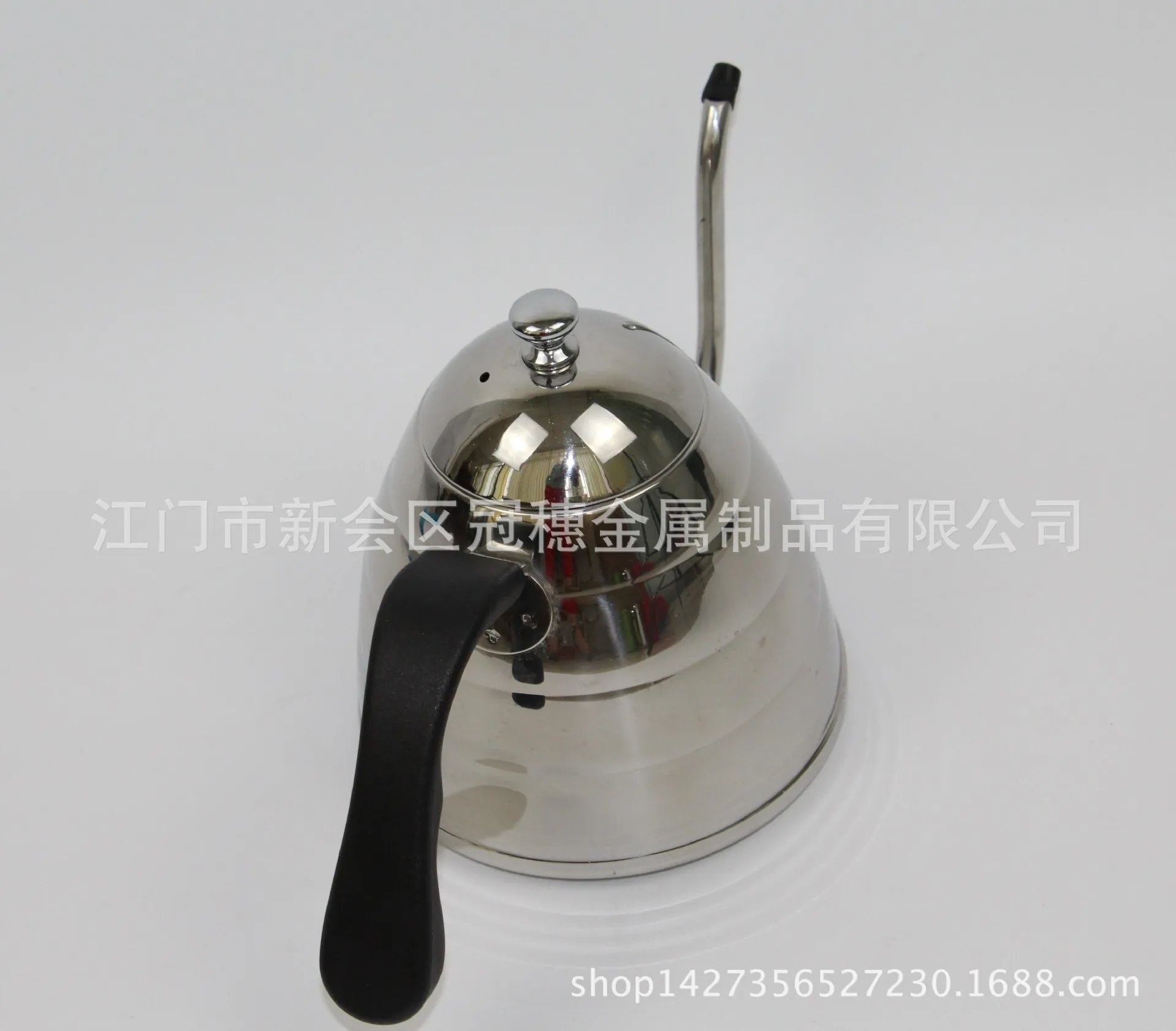 Wholesale 304 Stainless Steel Hand Punch Coffee Pot Stainless Steel Tea Making Pot Coffee Brewing Narrow-mouth Pot 900 Ml