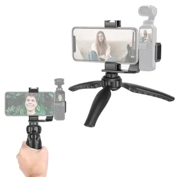 

Neewer Portable Hand Grip Handheld Phone Holder Bracket Tripod Mount with Cold Shoe 1/4-inch Thread For DJI Osmo Pocket Mount