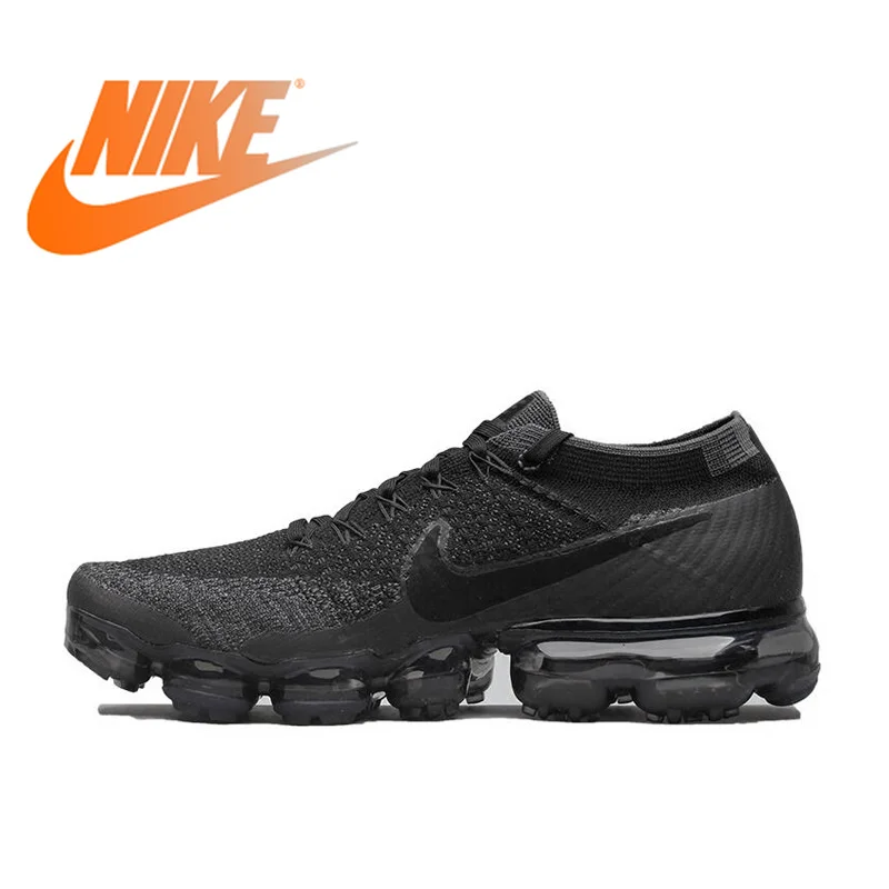 Дешево Оригинальный Официальный Nike Air VaporMax Be True Flyknit дышащая мужская обувь для бега на открытом воздухе спортивные кроссовки с низким верхом спорти...