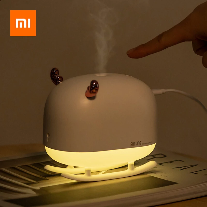 

Xiaomi Deer Air Humidifier Mist Maker USB Mini Portable Air Purifier Ultrasonic Diffuser With Ambient Night Light Christmas Gift