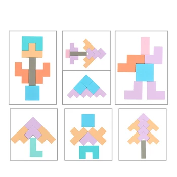 

3 IN 1 Multifunction Wooden Tetris Puzzles Tangram Sudoku Toys Jigsaw Board Early Learning Childhood Game DIY Kids Baby Toys NEW