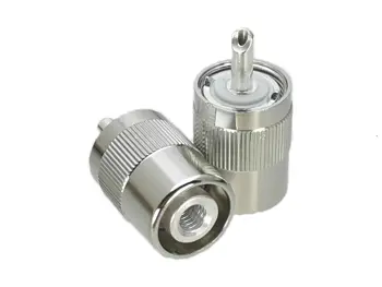

10Pcs Connector UHF PL259 Male plug Solder RG58 RG142 LMR195 RG400 RF Adapter Coaxial High Quanlity