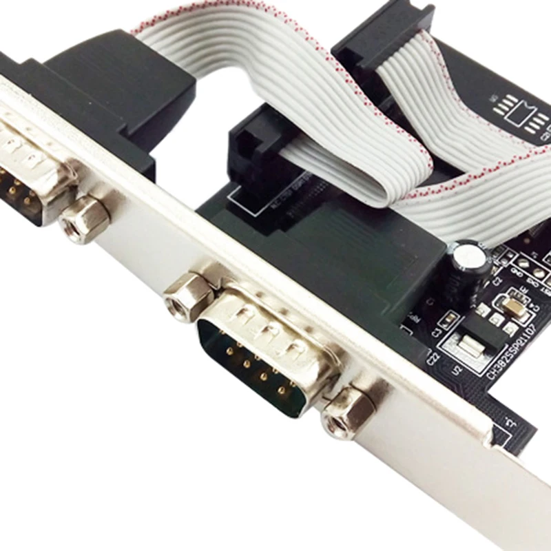 RS232 черный с диском расширения карты высокоскоростной добавить на WCH382L 9 Pin PCI-E последовательный порт плата Мини Прочный компьютерный адаптер