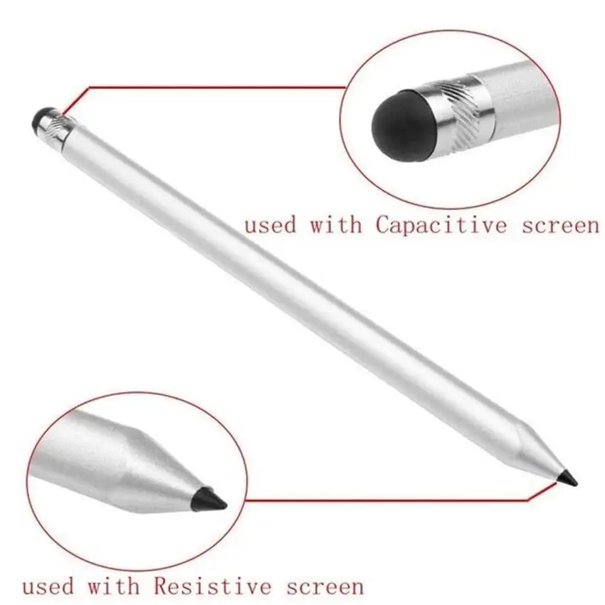 

Double Head Capacitive Pencil Stylus Touch Pen For Pad Tablet PC Smart Phone (contact me for wholesale)
