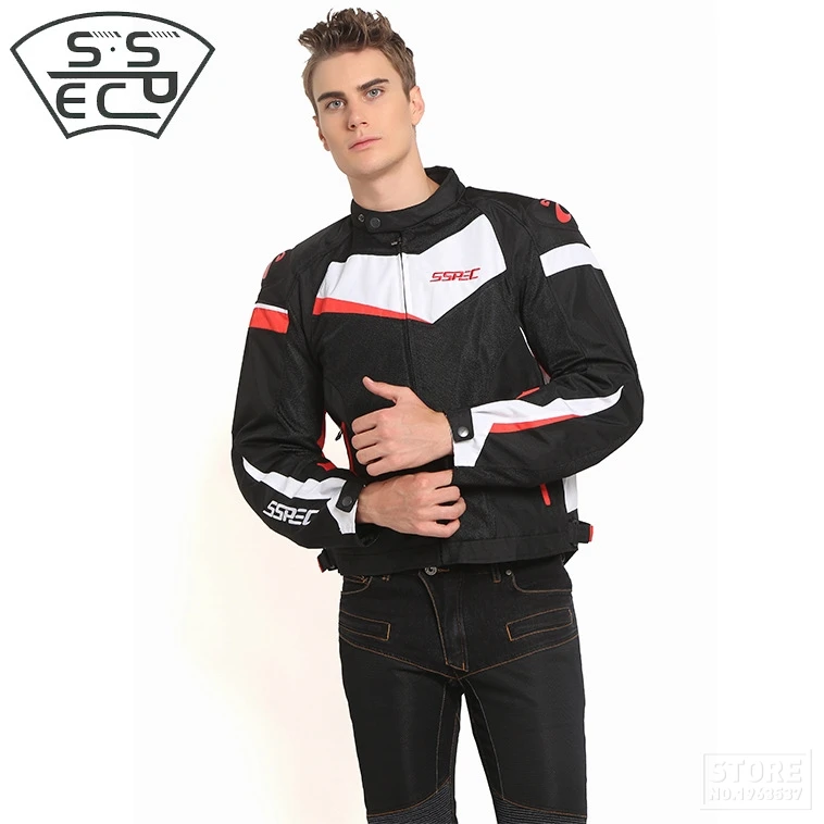 SSPEC мотоциклетная куртка для мужчин, мотоциклетная куртка для верховой езды, ветрозащитная броня для мотокросса, защита для 4 сезона