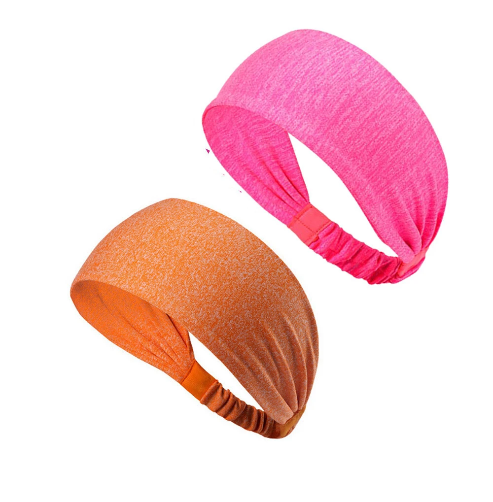 1PC Headband Women/Men Sweatband Yoga Gym Stretch Head Band For Sport Elasticity Sweat Bands Sport Bandage Safety 1111