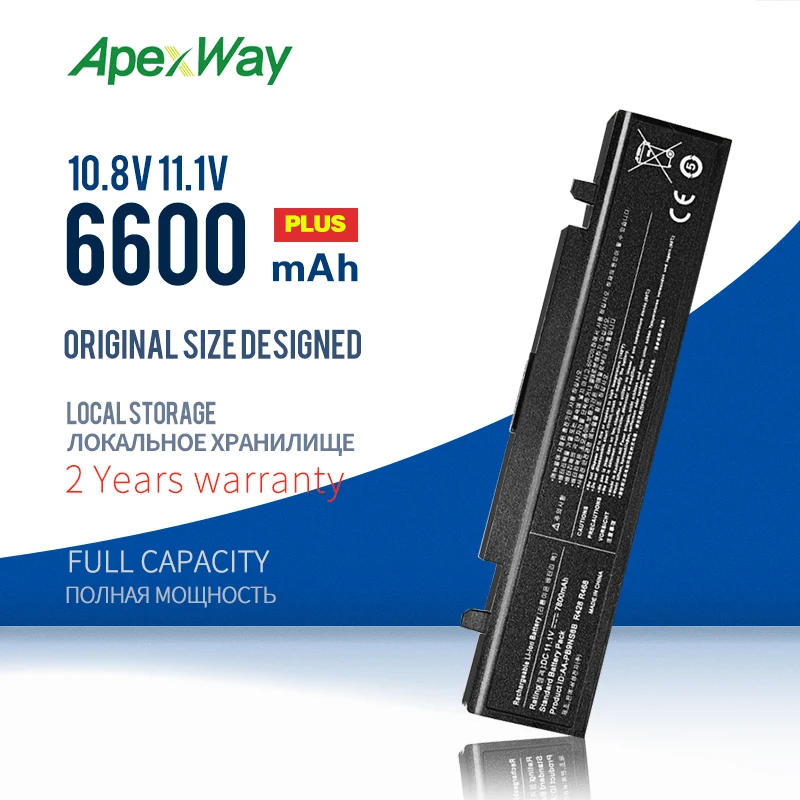 Аккумулятор для SAMSUNG 6600 мАч 11 1 В батарея AA PB9NC6B R468 R458 R522 R580 R540 R530 R519 pb9nc6b np350v5c np350e5c|9