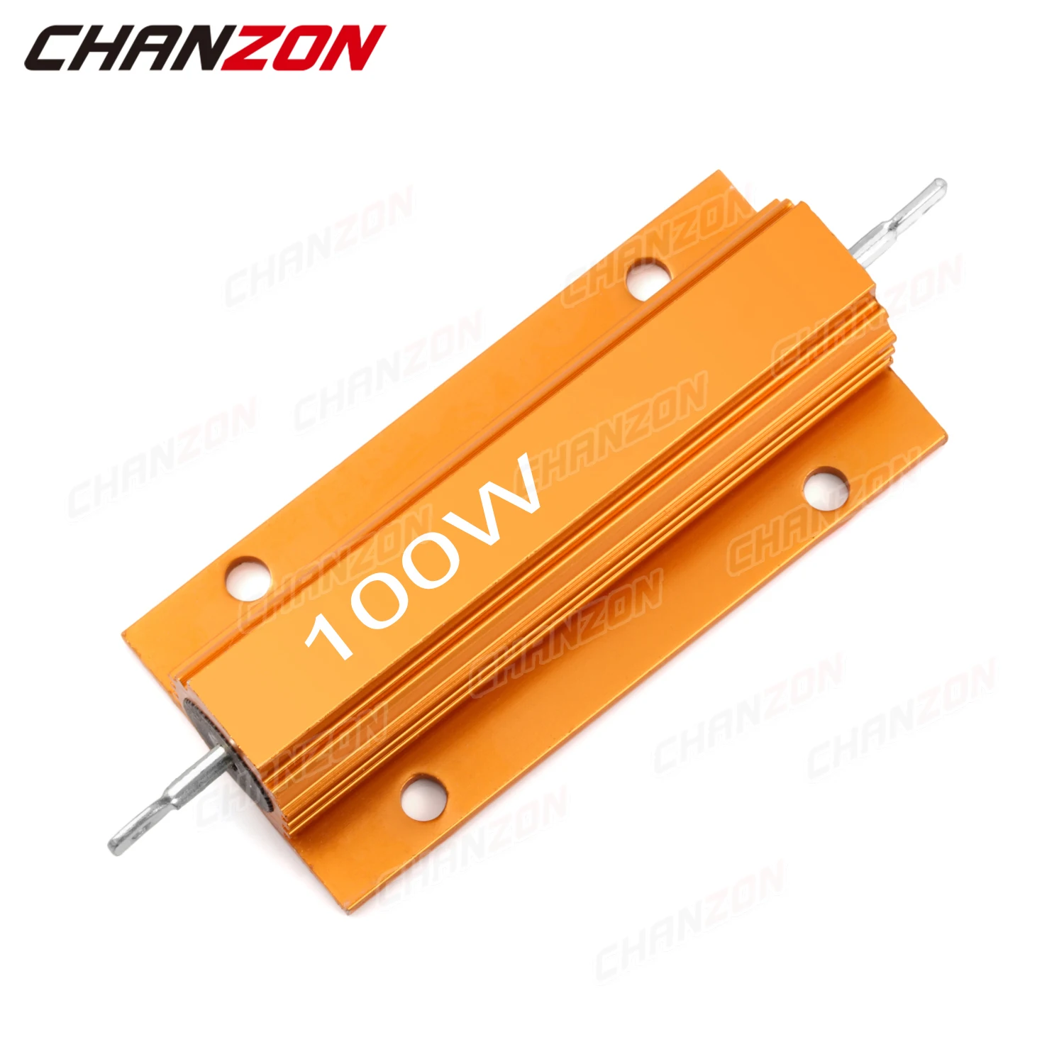 2 Pcs 25W 50W 100W Aluminum High Power Metal Case Wirewound Fixed Resistors 0.01 - 10K Ohm Dummy Load Wire Wound Resistance 1K
