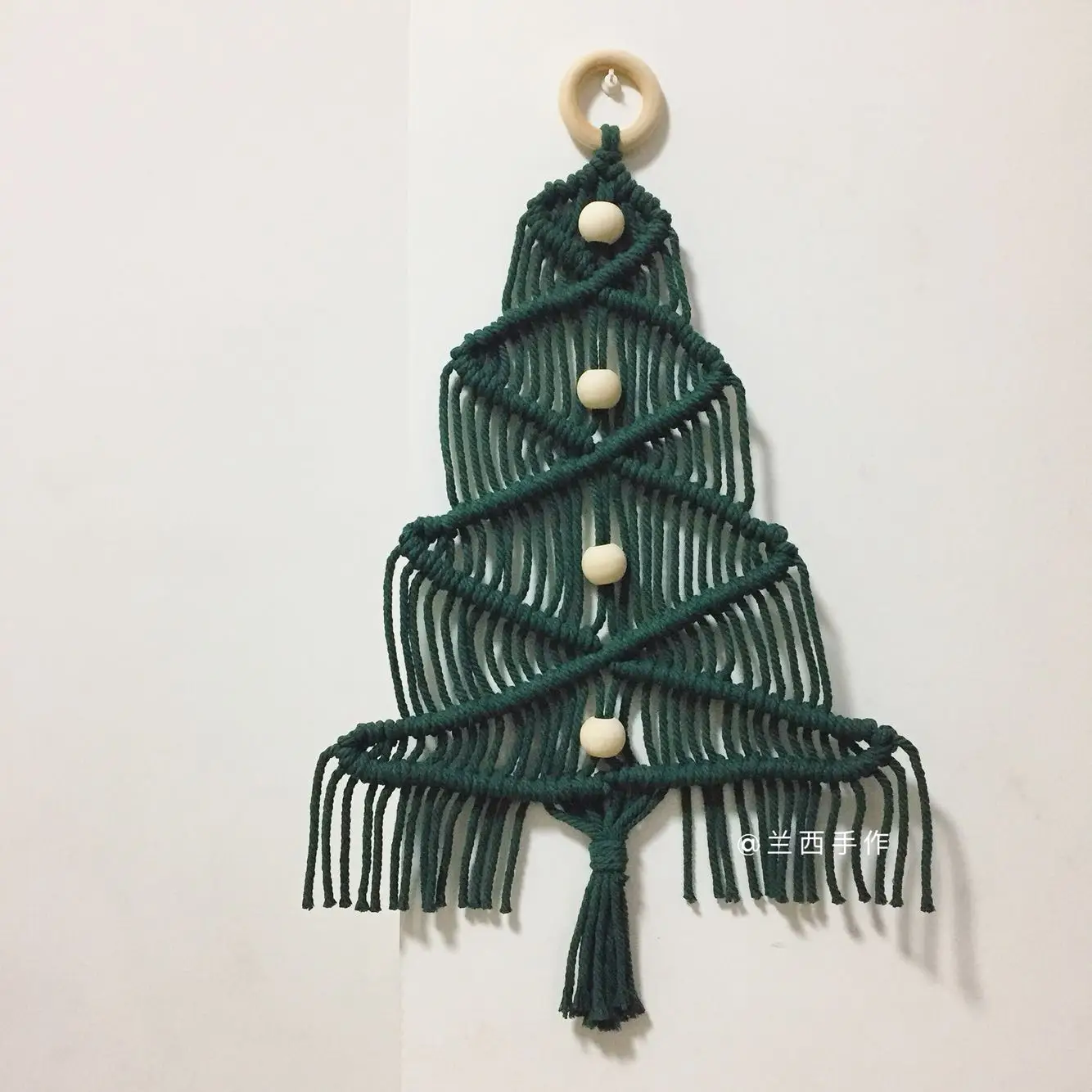 Макраме ручной работы хлопок Wovening Рождество гобелен с изображением деревьев скандинавские настенные украшения гобелен для спальни подарок мексиканское украшение дома