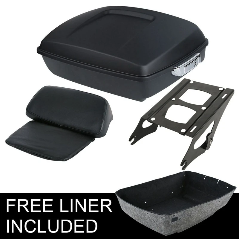 Motorcycle Chopped Tour Pack Trunk Backrest Mounting Rack For Harley Touring Electra Road King Street Glide 2014-Up motorcycle luggage bag