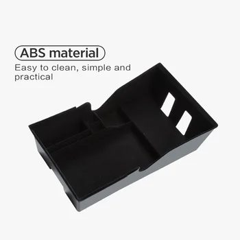 

Central Car Storage Box For Tesla Model 3 Interior Tidying Organizer ABS Black